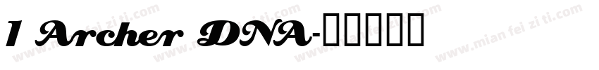 1 Archer DNA字体转换